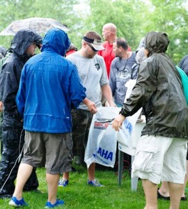 Bagging them up in the Rain